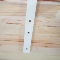 HOMCOM Mesa de Jantar Mesa de Cozinha Estrutura em Madeira Maciça 4 Pessoas estilo Vintage 120 cm Natural e Branco(m-4)