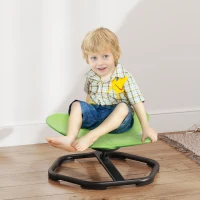 AIYAPLAY Butterfly-Shaped Kids Swivel Chair, Sensory Spinning Chair for Balance and Coordination Training, Green(m-2)