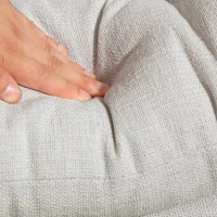 HOMCOM Silla de oficina sin apoyabrazos cómoda silla de escritorio con asiento acolchado y altura ajustable Crema(m-4)