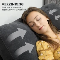HOMCOM Relaxstoel met Massage, 8 Vibratiepunten, Verstelbare Voetsteun, Zijvak, Ligstoel, Grijs(m-9)