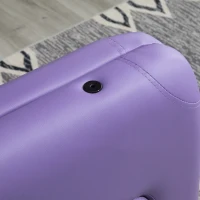 HOMCOM Lit/Table de Massage Cosmetique Pliable en Bois 2 Zones Violet(m-5)