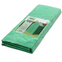 Outsunny Cubierta de Repuesto de Invernadero 140x143x190 cm con Ventana Puerta con Cremallera Anti-UV Protección de Plantas Verde(m-10)