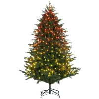 HOMCOM 6ft LED Lights Artificial Christmas Tree(m-1)