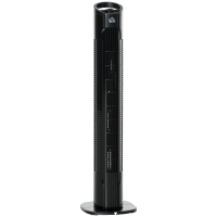 HOMCOM Ventilatore a torre 20cm x 20cm x 78.5cm Nero