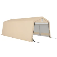 Outsunny Tente garage carport dim. 6,2L x 3,3l x 2,4H m acier galvanisé robuste PE haute densité 150 g/m² imperméable anti-UV(m-10)