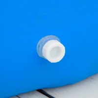 Outsunny Piscina Gonfiabile per 3-4 Persone in PVC con Pompa Manuale, Φ274x76cm, Blu(m-8)