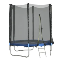SPORTNOW Trampoline d'extérieur avec filet de sécurité Ø180 cm pour enfants et adultes(m-10)