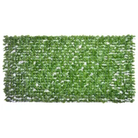 Outsunny Vedação Artificial em Rolo 3x1,5m Vedação de Privacidade para Balcão Jardim Exterior Planta Decorativa de Parede PE Verde(m-10)