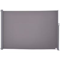 Outsunny Store Brise-Vue Rétractable Gris 3x2m