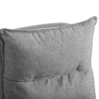 Vinsetto Sedia da Ufficio Imbottita con 6 Punti Massaggianti, Altezza Regolabile e Rotelle, 70x62x120-130 cm, Grigio(m-11)