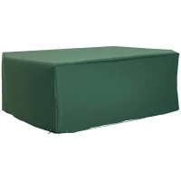 Outsunny Funda para Muebles de Jardín 245x165x55 cm Cubierta de Protección de Exterior con Ojales de Aluminio y Tela Oxford Impermeable para Terraza Patio Balcón Verde(m-10)