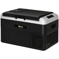 Outsunny 30L Portable Car Refrigerator - Grey and Black(m-10)