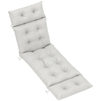 Outdoor Seat Cushion 190L x 56W x 10D cm Light Grey