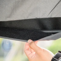 Outsunny Dondolo a 2 Posti da Giardino con Tettuccio Regolabile, 140x118x162cm Grigio(m-8)