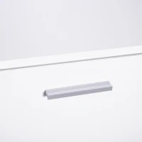 HOMCOM Móvel Cabide de Entrada de 3 Peças Armário de Entrada com Cabide Espelho e Sapateira 80x27x46,5cm Branco(m-9)