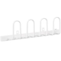 HOMCOM 2 Pairs Electric Shoe Dryer, Wall Mounted Shoe Warmers with Constant Temperature for Boots, Leather Shoes, Socks, White(m-10)