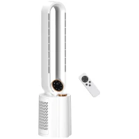 HOMCOM Multi-Mode Bladeless Tower Fan and Humidifier - White(m-10)