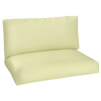 Outsunny Coussins de palette extérieur 2 places coussins de siège pour euro palette lavable 120 x 80 cm et 120 x 45 cm, beige(m-10)