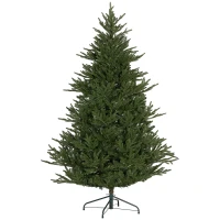 HOMCOM 5ft Bushy and Bare Artificial Christmas Tree - Green(m-1)