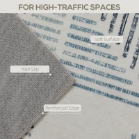 HOMCOM Modern Area Rug, Geometric Pattern Non-Slip Washable Rug, Soft Floor Carpet for Living Room, Bedroom, Dining Room, Home Office, 290 x 200 cm, Multi-Coloured(m-4)