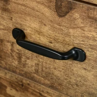 HOMCOM Rolling File Cabinet with 3 Drawers, Under Desk Mobile Filing Organizer(m-7)