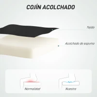 HOMCOM Silla de Escritorio con Reposapiés Ajustable Altura Ajustable y Reposabrazos 66,5x70,5x118-139,5 cm Negro(m-6)