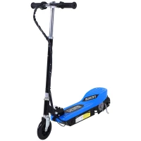 HOMCOM Patinete Eléctrico Plegable para Niños y Adolescentes de +7 Años con Manillar Ajustable en Altura 78x37x87-95 cm Azul(m-1)