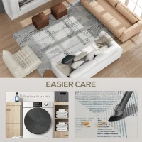 HOMCOM Modern Area Rug, Geometric Pattern Non-Slip Washable Rug, Soft Floor Carpet for Living Room, Bedroom, Dining Room, Home Office, 290 x 200 cm, Multi-Coloured(m-5)