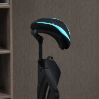 Vinsetto Sedia da Gaming con Supporto Lombare, Sedia Ufficio Ergonomica con Altezza Regolabile in Tessuto Nero e Blu, 65x65x119-129cm(m-12)