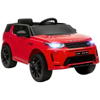 AIYAPLAY Kinder-Elektroauto, 12V Kinderfahrzeug mit Fernbedienung, LED-Lichtern, Musik und Hupe, 3-6 Jahre, Rot(m-10)