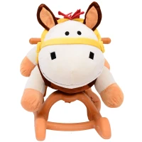 Jouet à bascule cheval à bascule modèle âne marron beige blanc(m-9)