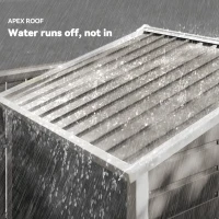 Outsunny 7 x 4ft Garden Shed, Easy to Assemble, Upgraded Galvanised Steel Frame with Foundation Kit, Double Doors with Lock, Outdoor Metal Shed with Vents and Gloves, Garden Storage Shed, Light Grey(m-8)