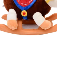 Jouet à bascule cheval à bascule modèle âne marron beige blanc(m-6)