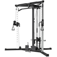 SPORTNOW Station de musculation multifonction avec barre de traction, station d'entraînement réglable à 15 positions, noir