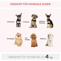 Pawhut Hundetransporttasche, Haustierrucksack, 2-in-1-Design, ausziehbarer Griff, Seitentaschen, Rot, 42 x 25 x 55cm(m-8)