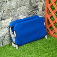 PawHut Brandina pour Chiens de Petite Taille Surélevée et Pliable pour Intérieur et Extérieur, 59x46x15 cm, Bleu(m-4)