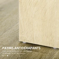 HOMCOM Table à manger table de cuisine design moderne avec grand plateau 2-4 personnes en bois dim. 120L x 69l x 75H cm chêne(m-7)