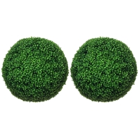 Homcom Set 2 Bile Topiary Buxus – Plante Artificiale pentru Casa & Gradina