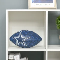 HOMCOM Bibliothèque Blanche pour Maison et Bureau, Étagère au Design Moderne avec 9 Compartiments en Bois, 91,5 x 29,5 x 91,5 cm(m-3)