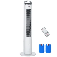 HOMCOM Climatiseur rafraîchisseur d'air 4 en 1-oscillant-timer, 3 modes, 3 vitesses - télécommande 2 blocs réfrigérants(m-1)