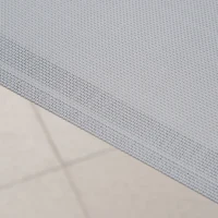 Outsunny Lot de 4 Chaises de Jardin Empilables et Gain de Place avec Accoudoirs en Métal et Tissu en Filet, Gris(m-4)