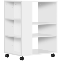 Vinsetto Armario para Impresora Mueble Auxiliar de Oficina Dormitorio Cocina Salón 60x40x75,8 cm Blanco