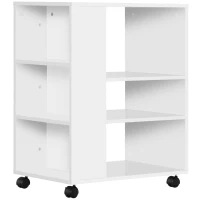 Vinsetto Armario para Impresora Mueble Auxiliar de Oficina Dormitorio Cocina Salón 60x40x75,8 cm Blanco(m-1)