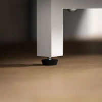 HOMCOM Mobile TV d'Angle pour 47" max avec 2 Étagères Ouvertes, en Bois, 110x36x45 cm, Blanc(m-4)