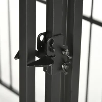 PawHut Chenil Enclos pour Chiens de Petite et Moyenne Taille, Poules et Canards avec Toit, 122x122x138 cm(m-4)