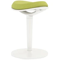 HOMCOM Scaun Ergonomic Reglabil pe Înălțime cu Înclinare 5°, Scaun Modern din Poliester, Spumă și PP, 42,5x35,5x56,5-71,5 cm, Verde(m-11)