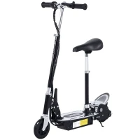 HOMCOM Trottinette électrique 120 W pliable pour enfant de 7 à 12 ans hauteur guidon et selle réglable 10 Km/h max. noir(m-1)