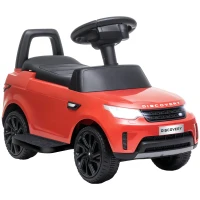 AIYAPLAY Macchina Elettrica per Bambini, Auto con Licenza Land Rover 6V, Funzionamento Elettrico e a Spinta, Velocità 3km/h, Rosso|Aosom Italy(m-1)