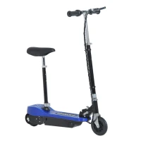 Homcom Trottinette Électrique 120 W Pliable pour Enfants à Partir de 7 Ans Hauteur de Guidon et Selle Réglable 10 Km/h Max.(m-11)