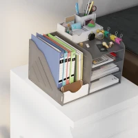 Vinsetto Mobiletto de Bureau à 3 Tiroirs avec Barre Réglable et Plateau, en Acier, 37x43.5x60 cm, Blanc(m-4)